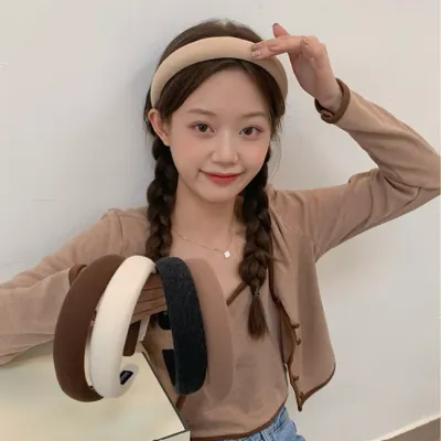 뽀송 도톰 머리띠 헤어밴드 반다나 올림머리