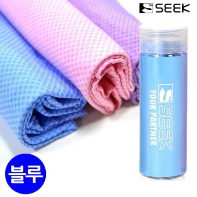 SEEK 스포츠타올 프리미엄 엠보싱 습식 대형 PVC (블루) (ALL-01)