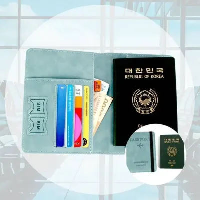 해외 여행용 가죽 여권 케이스 여권 지갑 민트 여권케이스 여권커버