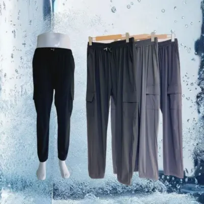 조거팬츠 남녀공용 아이스 쿨링바지 여름 스판 냉감팬츠