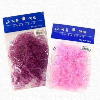 6cm 망사레이스 1M 흰색 DIY부자재 치마레이스