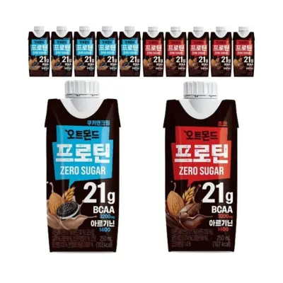 루미나D 오트몬드프로틴제로슈거250ml 쿠키앤크림+초코 6팩씩