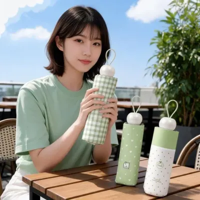 암막우산 초경량 3단 양산 말차무스 진주 UPF 자외선차단 여름 휴대용