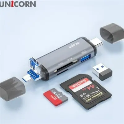 otg 멀티 리더기 usb c 타입 리더기 휴대용 고속 스마트폰 태블릿 5핀 맥북 외장 저장 장치