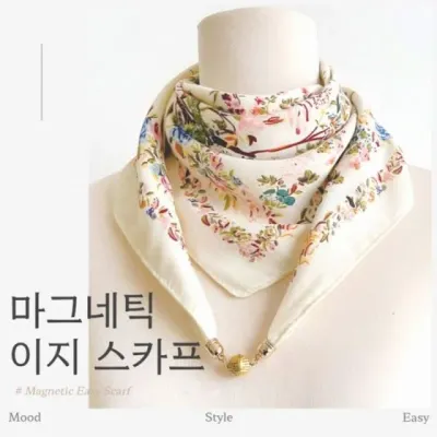 모자 스카프홀더 이지 마그네틱 선물 목스카프 별별창고 자석 가방 승무원 스카프 예쁜