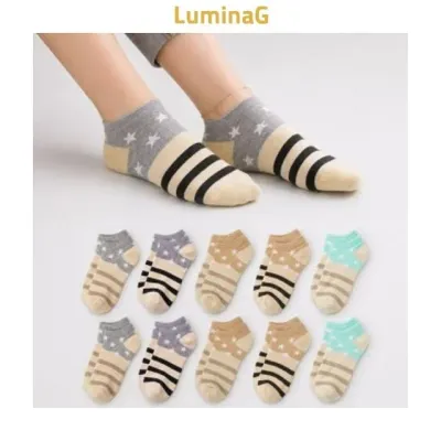 양말 별무늬 스트라이프 패션 10켤레 데일리 외출 발보호 착용용
