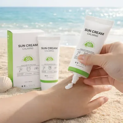 백탁없는 Centella 썬크림 50ml 자외선차단 미백 판촉물 사은품 답례품 판촉 썬스틱 선스틱 선크림 화장품