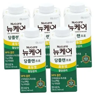 당뇨 환자 영양식 호두 맛 음료 프리미엄 고단백 보충 간편 휴대용 의료용 미네랄 영양제 음료형 밸런스