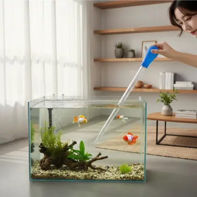 수족관 스포이드 45cm 50ml 어항 환수 청소용 1p