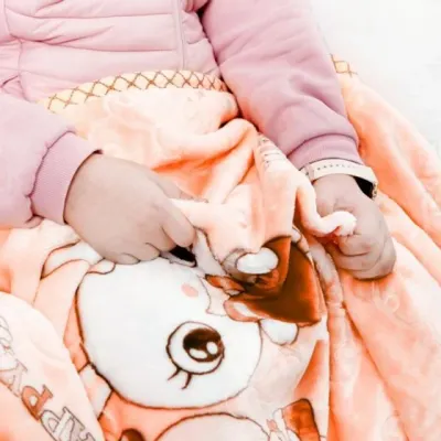 담요 러빙 극세사 해피 무릎담요 래빗
