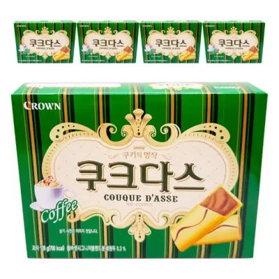크라운제과 쿠크다스 커피 128g 5개