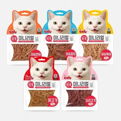 펫더맨 더캣츠 미니리얼 고양이 육포 닭 북어