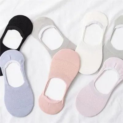 여성 덧신 여성 페이크삭스 논슬립 실리콘 운동화 여름 미끄럼 통기성 펀칭 심플 방지 무지 메쉬 실내 플랫