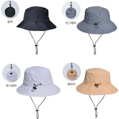 벙거지모자 블랙 진그레이 연그레이 베이지 방수모자 여름 등산 여성 남자 아웃도어 골프벙거지