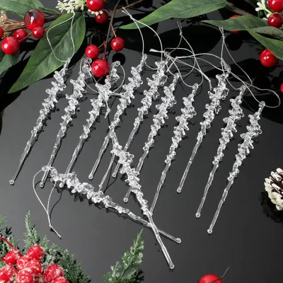 럭셔리 트리 오너먼트 12p세트(고드름A) 12.5cm