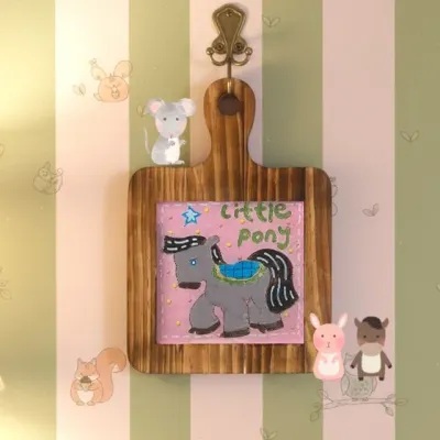 티코스터 DIY 키트 만들기 동물 이야기 우드