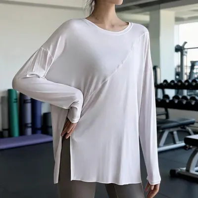 스포츠 커버업 웨어 체형커버 운동복 촤르르 가벼운 소재 디자인 헬스 상의