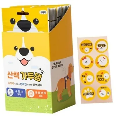 반려동물 모기 패치 반려동물 해충 스티커 산책용 진드기 기피 벌레 야외용 강아지 방지 캠핑 활동 야외