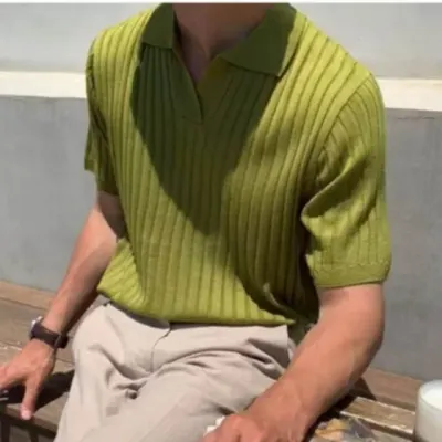 여름 포멀 카라넥 반팔 티셔츠 남성 베이직 데일리 오피스룩 상의