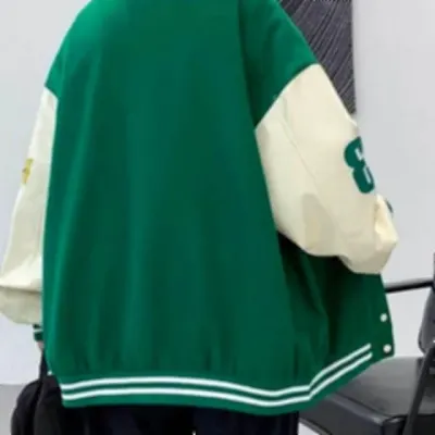남성 블루종 점퍼 가을 야구 자켓 블루 컬러 포인트 남친룩 상의