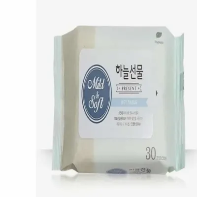 휴대용 물티슈(30매)x(5개) 캡형물티슈 두툼한물티슈 청결티슈 아기용물티슈 휴대용물티슈 여행용물티슈 물