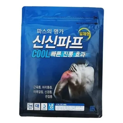 붙이는 파스 통증 완화 파스 시원한 냉감 근육통 허리 어깨 관절 냉찜질 파스형 부착형 사용 쿨링 부위