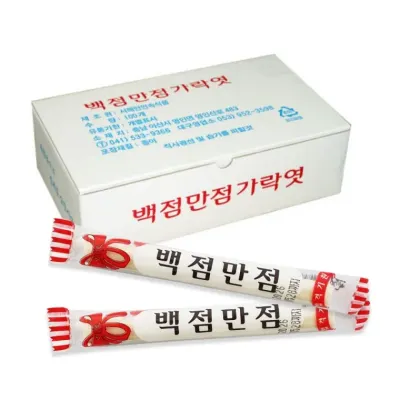 플유 백점만점 가락엿 1박스 100개입 합격엿 수험생 간식 수능 시험 합격기원 옛날간식