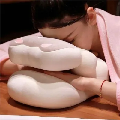 고양이 낮잠 쿠션 사무실 낮잠 쿠션 부드러운 휴식용 직장인 책상 베개 학생 파묻는 컴팩트 지지대 여행용