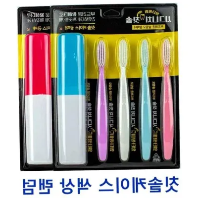 부드러운모 칫솔 4입 칫솔세트 구강관리용품 세트