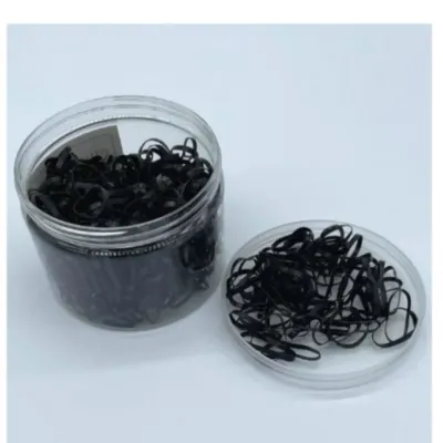 500pcs 헤어끈 고무줄세트 머리끈 머리끈 밴드 고무줄 블랙 슈슈