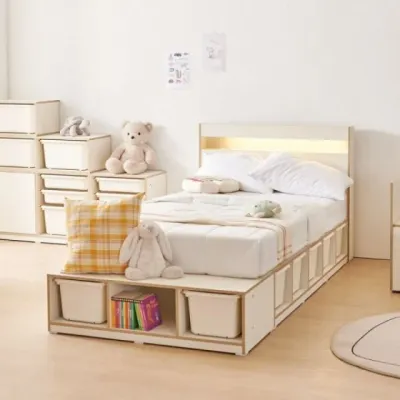 가구산책 모듈 라운드헤드 바구니침대(A형) (매트 별매) DN7752