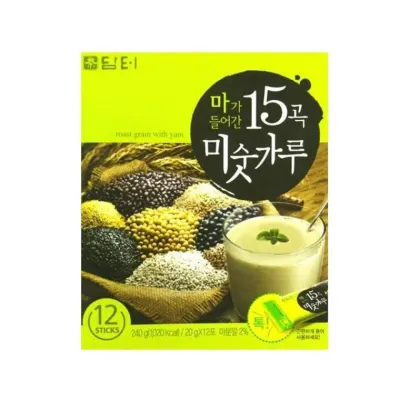담터 선식 미숫가루 곡물 분말차 15곡 12T x 2개
