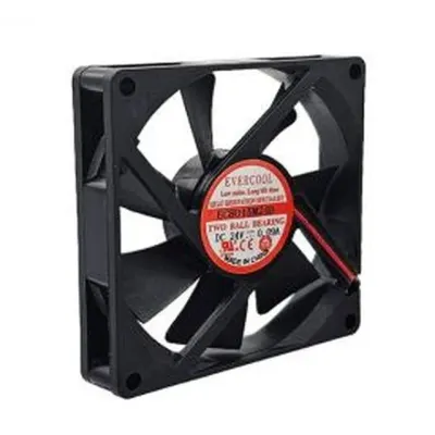 쿨링팬 80mm 15T 2볼베어링 2핀 전원 DC 24V 장비냉각 쿨러 팬