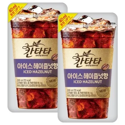 롯데 칸타타 아이스 헤이즐넛향 230ml x 10팩