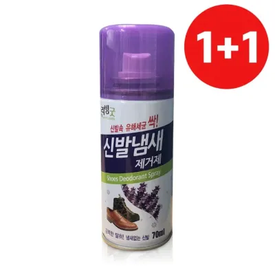 리빙굿 1+1 신발냄새 제거제 70ml 발냄새 운동화 탈취