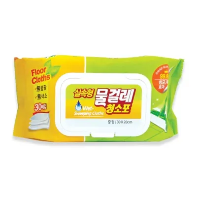 국산 실속형 물걸레청소포 30매(중형30x20cm) 청소용품 손걸레 밀대패드