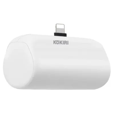 코끼리 보조배터리 미니퀵 고속충전 5000mah 8핀 (화이트)