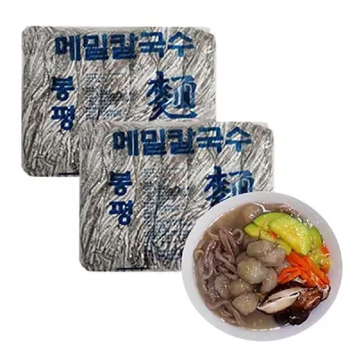 봉평 메밀 칼국수(생면)-1.4kgx2봉(14인분 업소전문용) 옹심이 칼국수