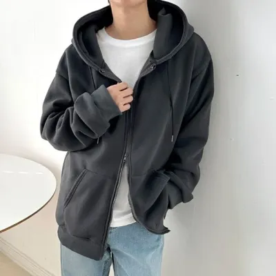 투웨이 기모 남성 후드집업 후드 자켓 후드기모 기모후드티