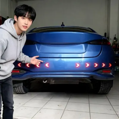 자동차 반사 스티커 야간 안전 확보 표지판 주행 보행자 확인 야광