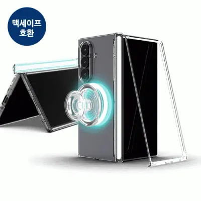 트라이코지 오토 힌지 보호 마그네틱 클리어 하드케이스 폴드8와이드(F971) 폴드8울트라(F976) 폴드7 폴드6