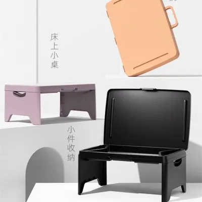 유아책상 플레이테이블 3Y 접이식 테이블 휴대용 소반 간이 어린이 미니 플라스틱 수납침대