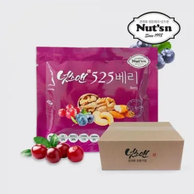 525베리(60봉) 실속형 넛츠앤 건강 안주 실속형 베리 견과 간식