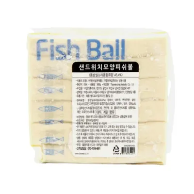 랜시 샌드위치모양 피쉬볼 어묵 냉동 500g