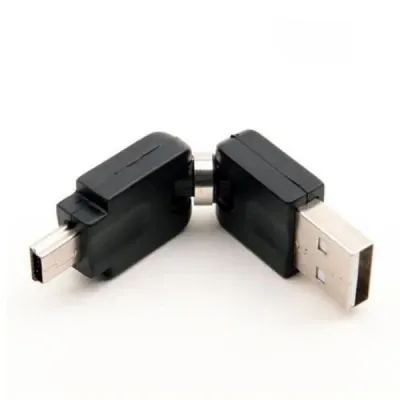 coms USB 젠더 A(M) MINI 5P(M) 회전형 고급포장