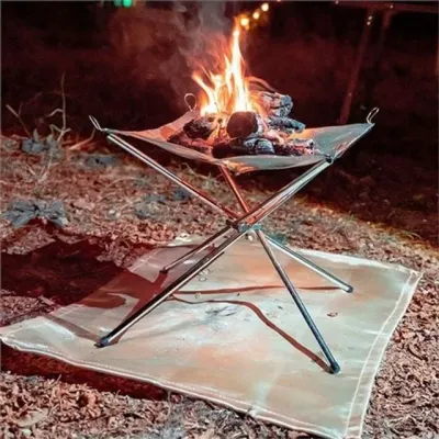 캠핑 화로대 깔개 캠핑 불멍 깔개 접이식 캠핑용 바닥 방지포 화로 방지 방염포 불씨 내화 내열 불똥 방염