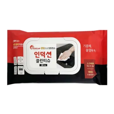 인덕션 클린티슈 30매 오븐크리너 가스렌지클리너 찌든때클리너 오븐클리너