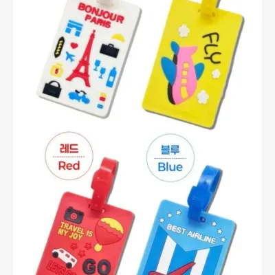 실리콘 태그 캐리어 4종 태그 네임택 이름표 택 네임 가방 러기지택