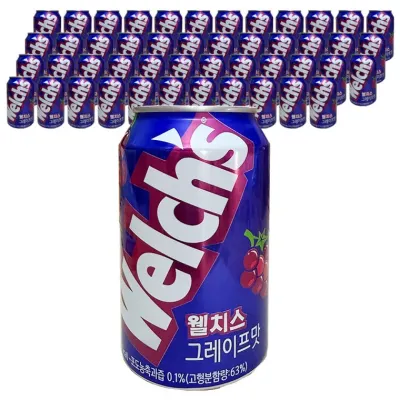 농심 웰치스 포도 355ml x 48캔 (24캔x2박스)