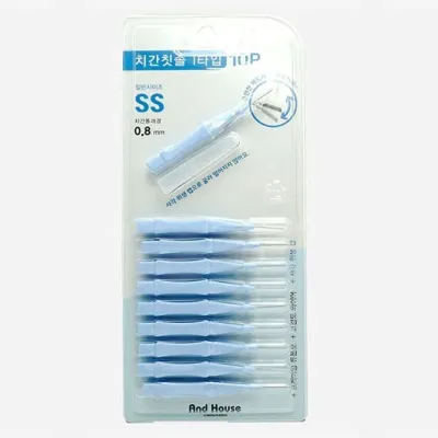 덴탈 치간 칫솔 치아 치실 이쑤시게 i형 10P 0.8mm